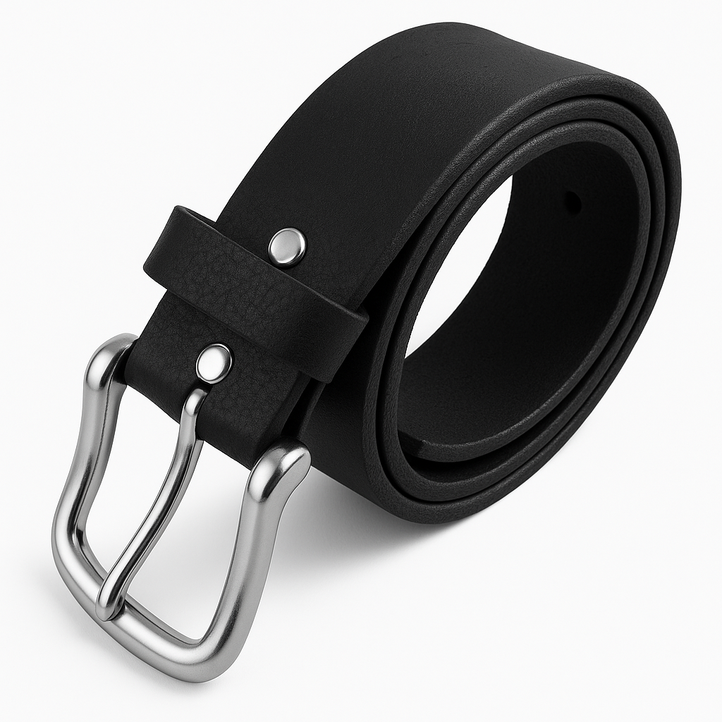 Mens Genuine Full Grain Leather Belt Made in Australia in Black