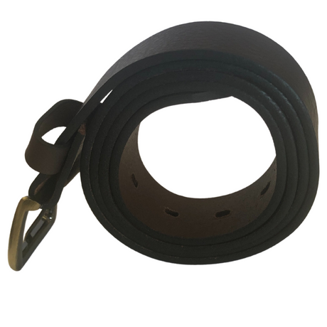 Mens Genuine Full Grain Leather Belt Made in Australia in Brown