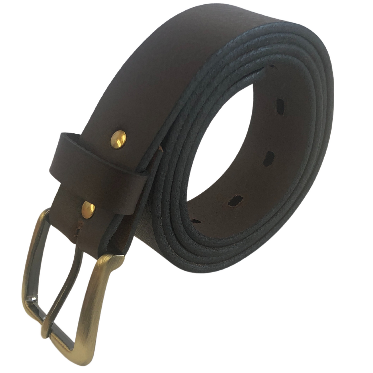 Mens Genuine Full Grain Leather Belt Made in Australia in Brown