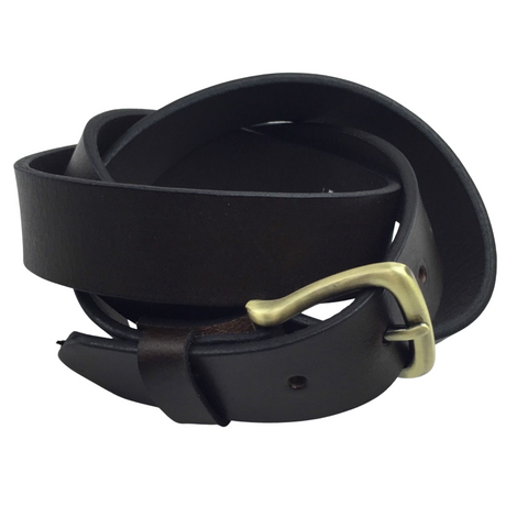Mens Genuine Full Grain Leather Belt Made in Australia in Brown