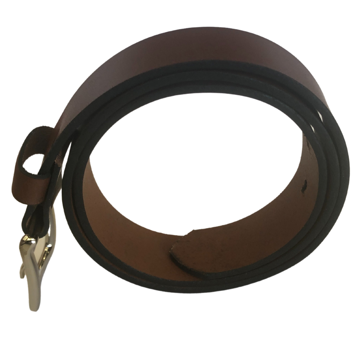 Mens Genuine Full Grain Leather Belt Made in Australia in Cognac