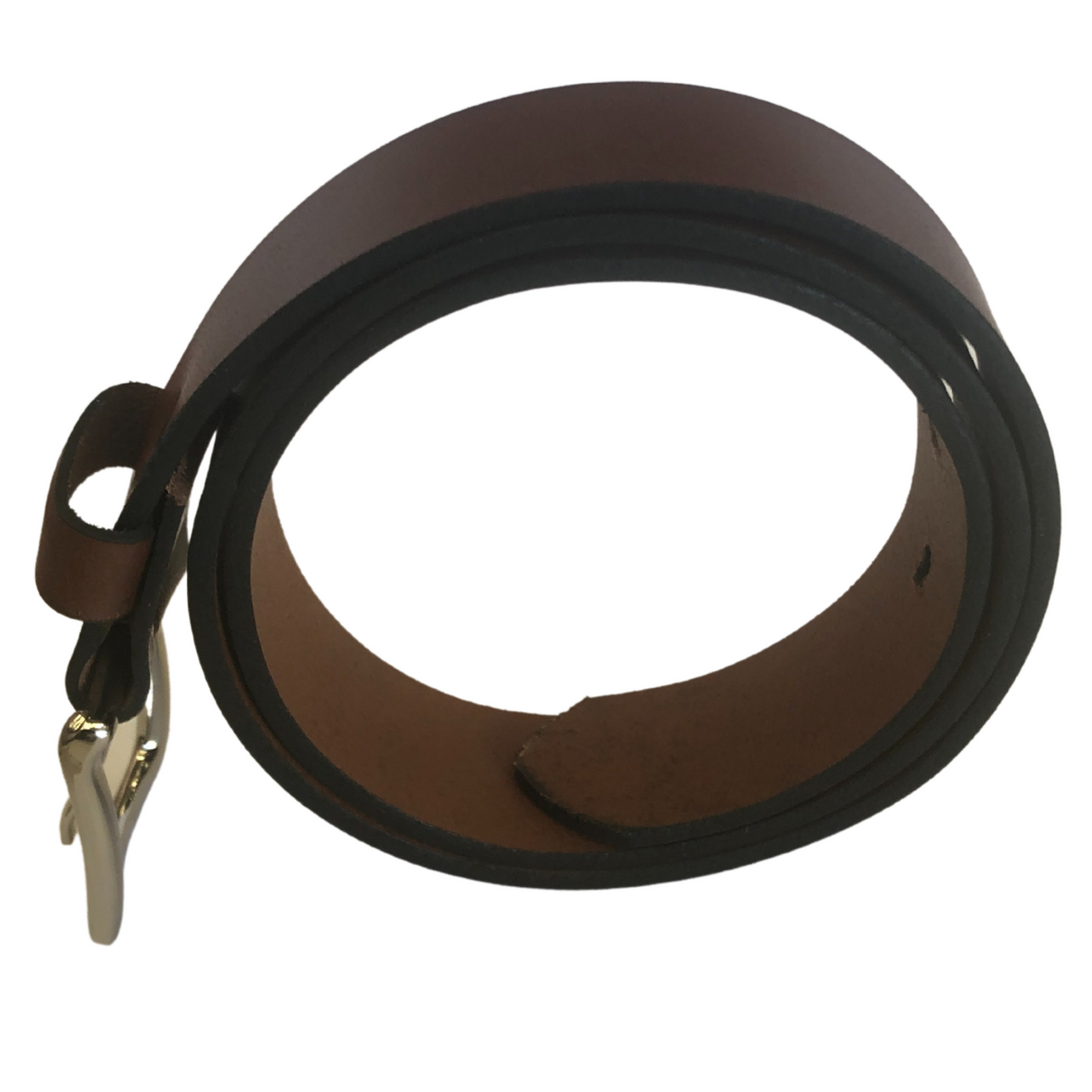 Mens Genuine Full Grain Leather Belt Made in Australia in Cognac