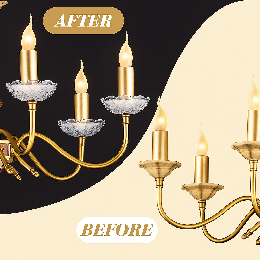 2x 120mm Crystal Chandelier Bobeche Lamp Chandelier Part w/ Gold Pins (30mm Hole)