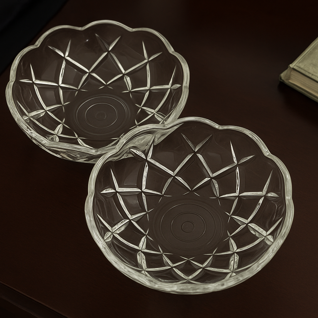 2x 120mm Crystal Chandelier Bobeche Lamp Chandelier Part w/ Gold Pins (30mm Hole)