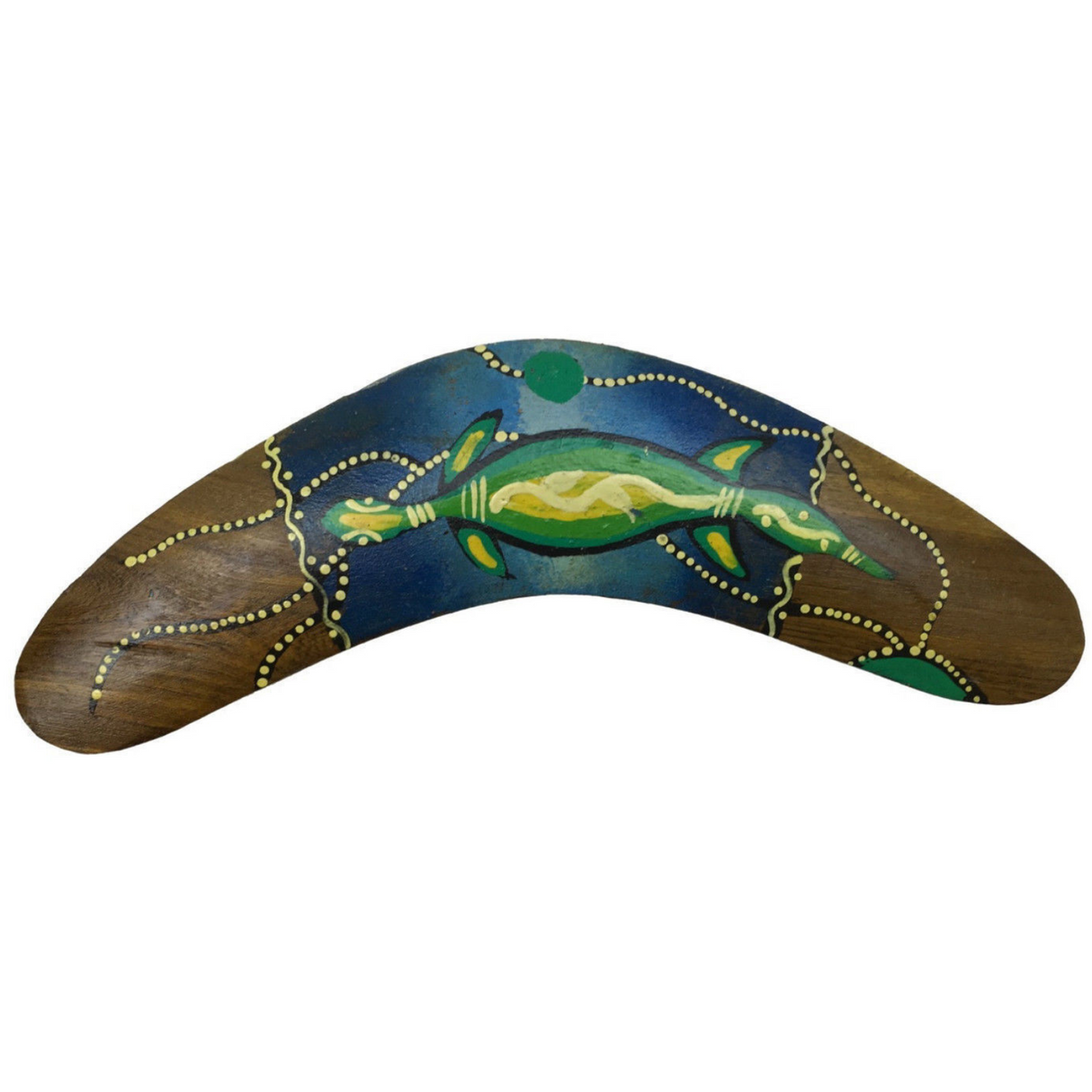 20cm Aboriginal Art Boomerang - Wooden Australian Souvenir - Small