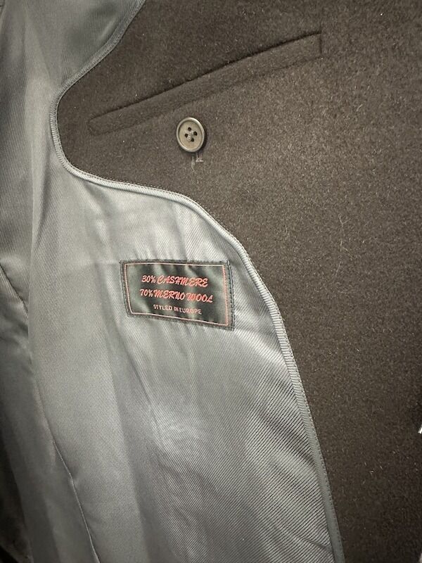 Bossini Lapel Trench Coat w/ Cashmere - Brown (Small)