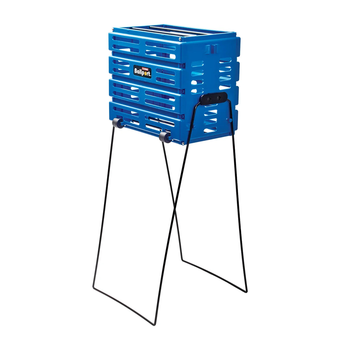 Tourna Ballport 80 Tennis Ball Basket 80-Ball Capacity w/ Wheels Lightweight in Blue