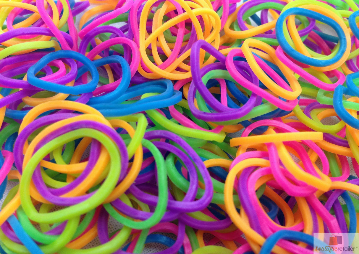 1200 pcs LOOM BANDS Rubber Refill Kit DIY Magical Bracelet 36S Clips,6 Hook