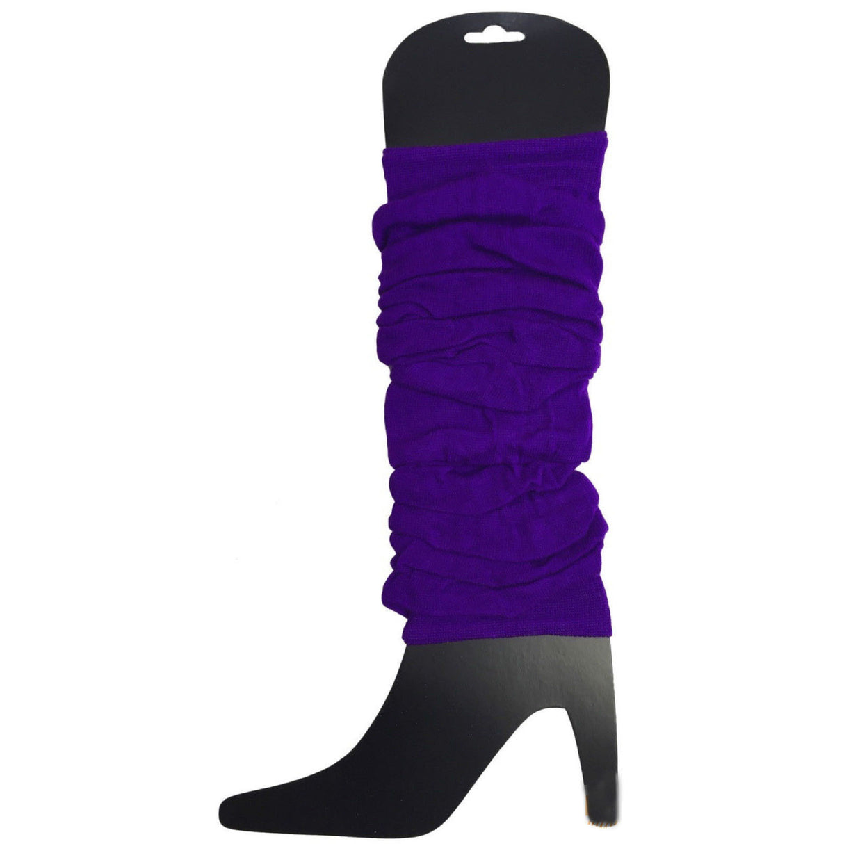12x Purple Leg Warmers Bulk Pack - Womens Dance Costume/80s Party