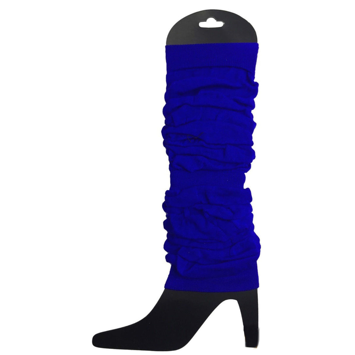 12x Royal Blue Leg Warmers Bulk Pack - Womens Dance Costume/80s Party