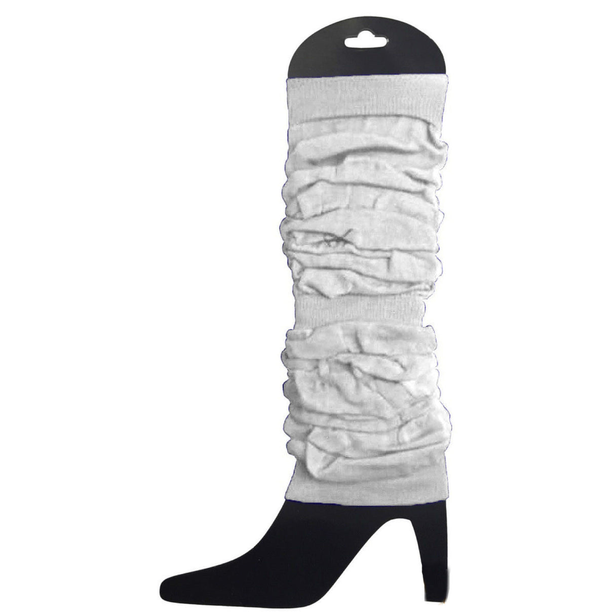12x White Leg Warmers Bulk Pack - Womens Dance Costume/80s Party