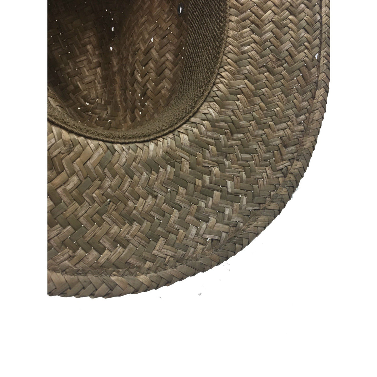 Mens Broad Weave Seagrass Panama Straw Hat - Beige (Fedora Summer Sun Cap)