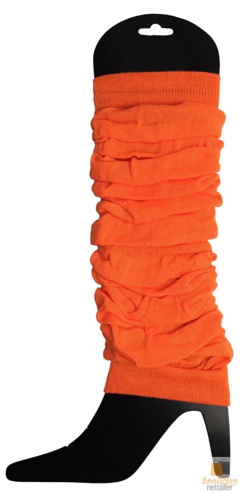 24x Fluro Orange Leg Warmers Bulk Pack - Womens Dance Costume/80s Party