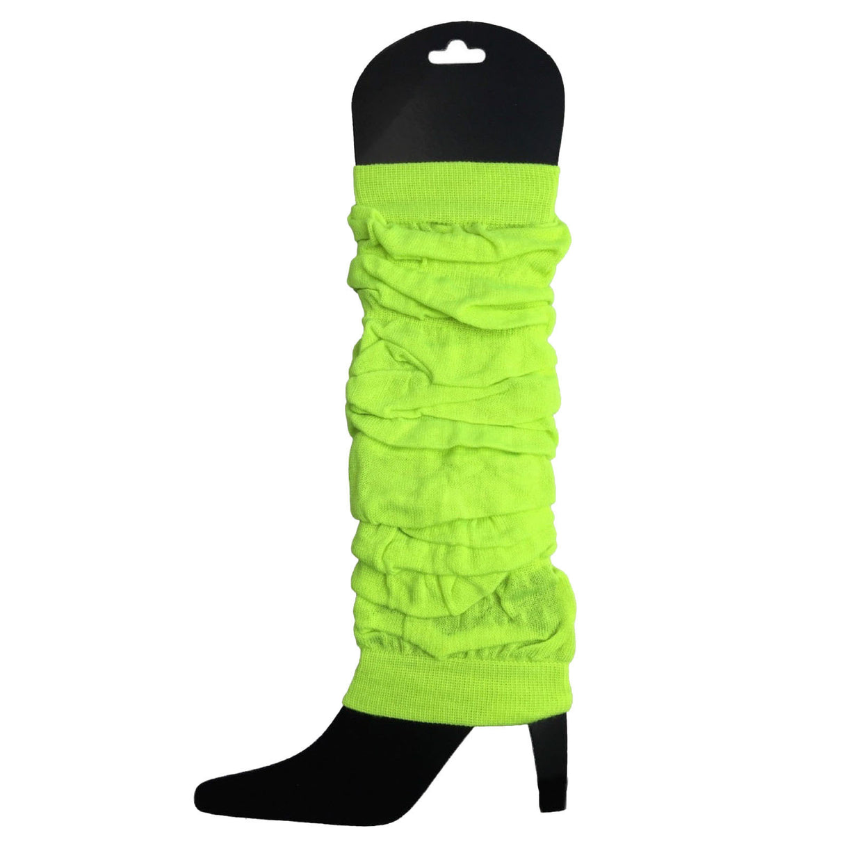 24x Fluro Yellow Leg Warmers Bulk Pack - Womens Dance Costume/80s Party