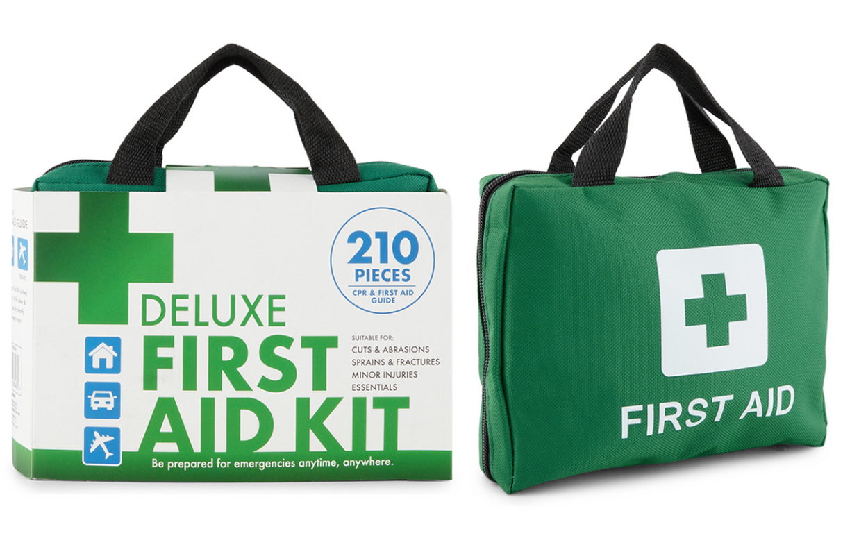 4x 210pcs Emergency First Aid Kit Bulk - Medical Set for Work/Offices/Travel/Family