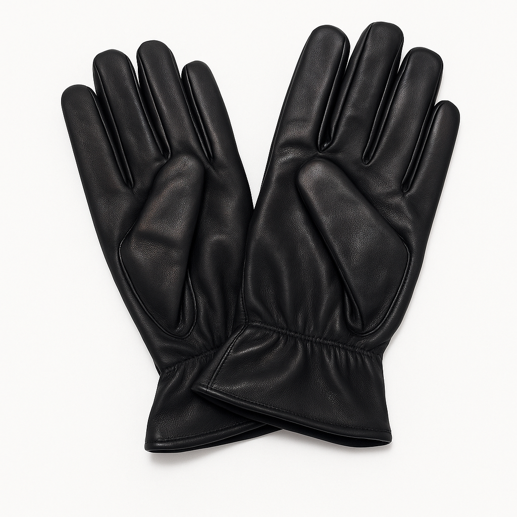 Ladies Genuine Sheepskin Leather Gloves Fleece Lined Warm Winter Womens in Black
