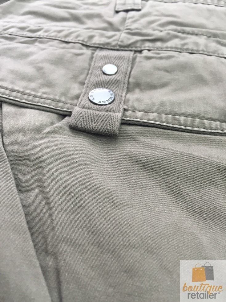 Mens 100% Cotton Cargo Shorts - Khaki Green (Heavy Duty Summer Shorts)