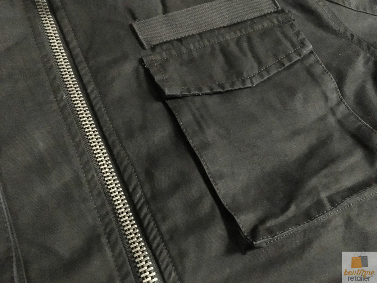 MENS PLUS SIZE JACKET King Extra Big & Tall Hood Coat 100% COTTON Warm Winter Large - Black