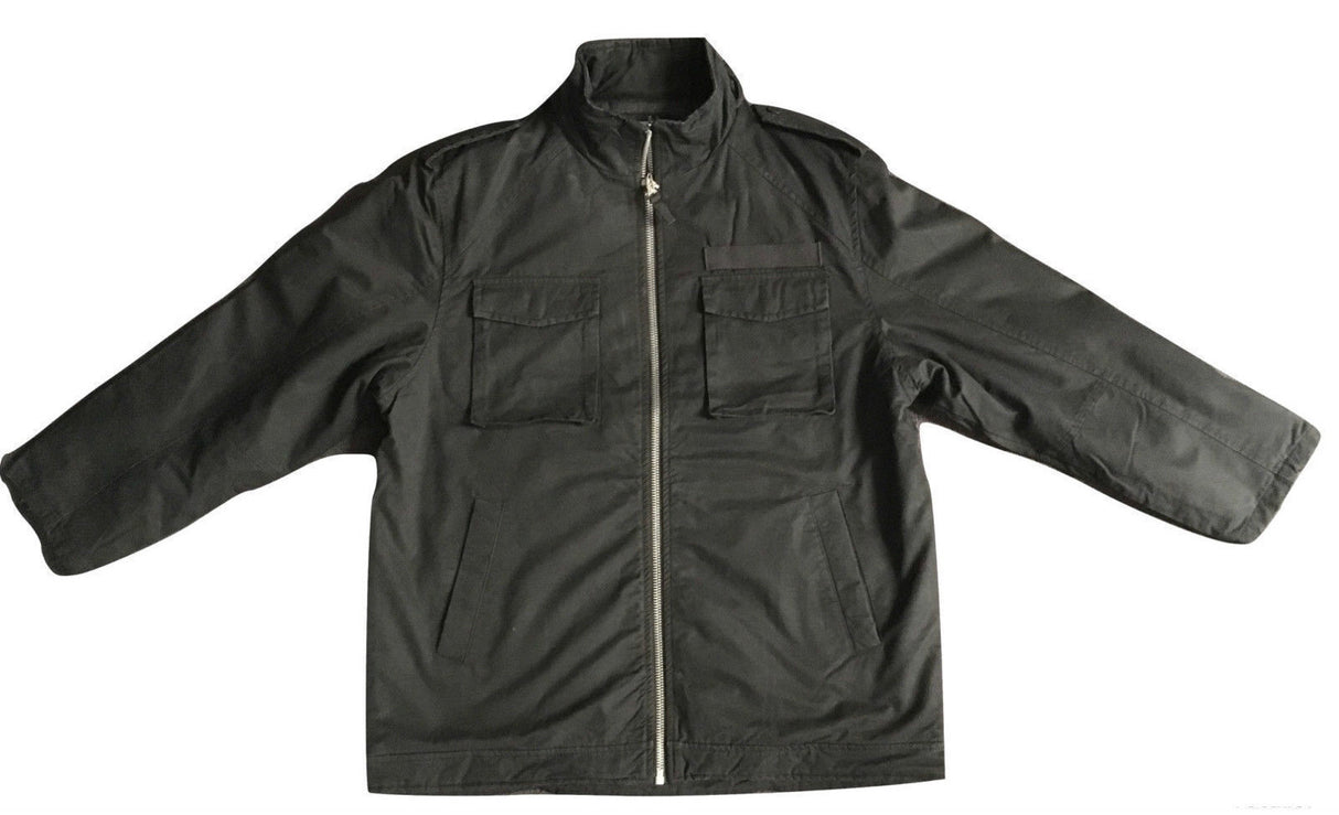 MENS PLUS SIZE JACKET King Extra Big & Tall Hood Coat 100% COTTON Warm Winter Large - Olive