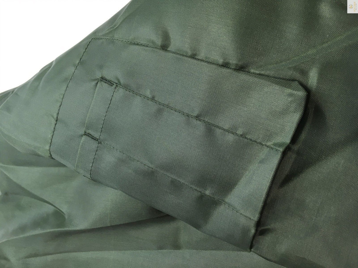 Plus Size Quilted Bomber Jacket - Classic Padded Winter Coat - Bottle Green