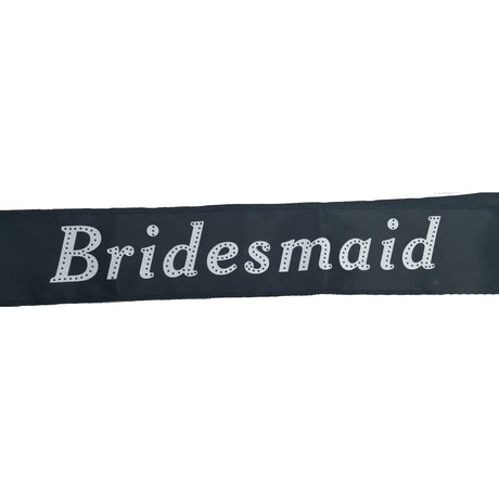HEN'S NIGHT SASH Party Girls Wedding Bridesmaid Bridal Bride To Be Satin Sashes - Bridesmaid (Pink)