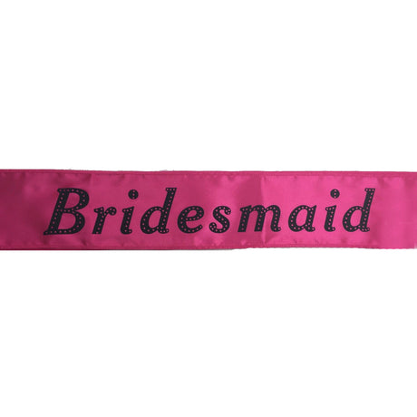HEN'S NIGHT SASH Party Girls Wedding Bridesmaid Bridal Bride To Be Satin Sashes - Bride To Be (Black 2)