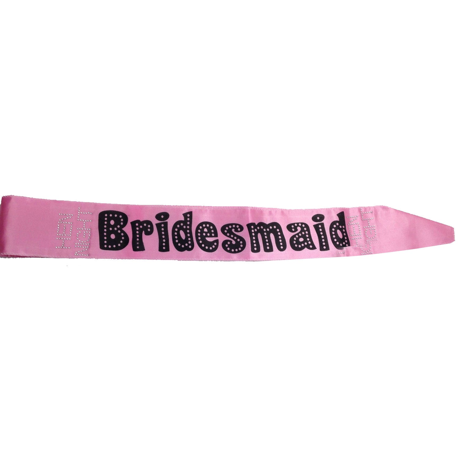 HEN'S NIGHT SASH Party Girls Wedding Bridesmaid Bridal Bride To Be Satin Sashes - Bridesmaid (White)
