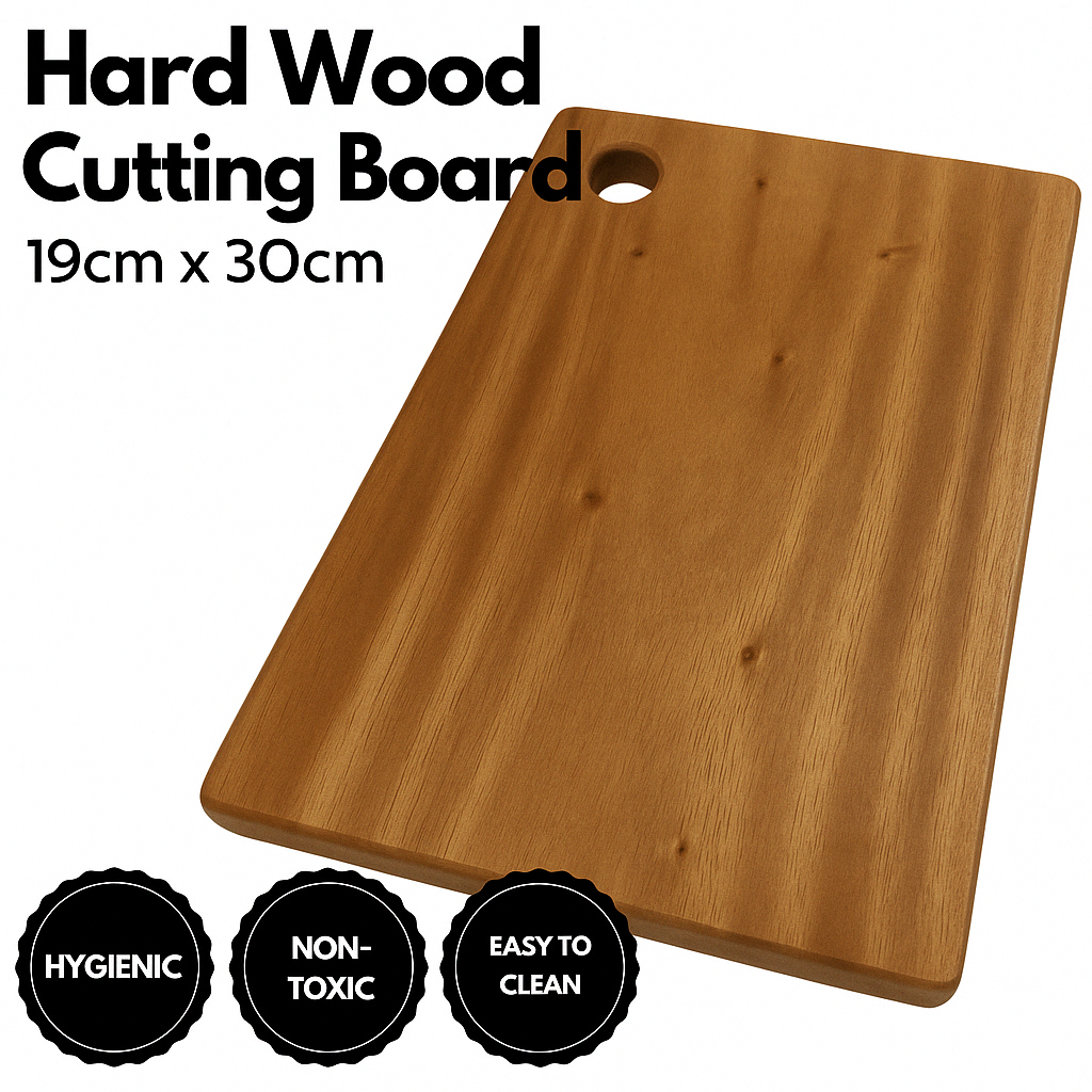 Small Natural Hard Wood Acacia Chopping Board - 30x19x2cm