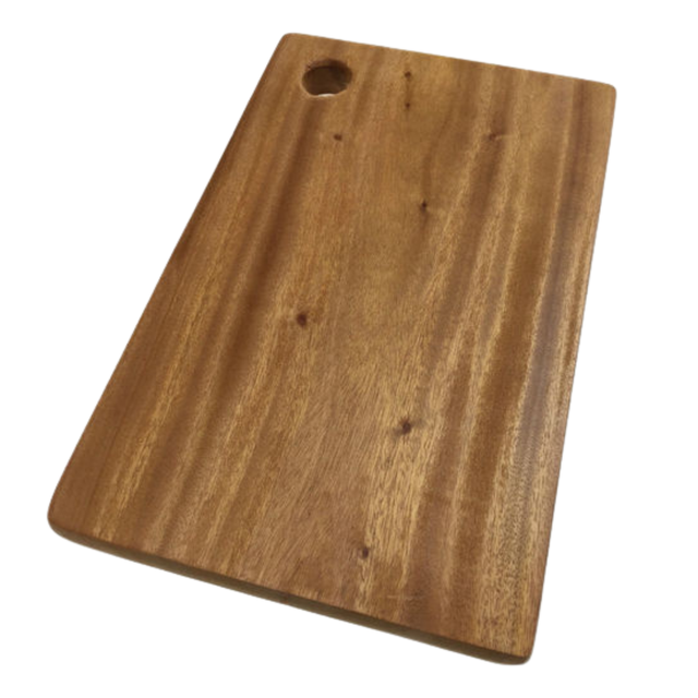 Large Natural Hard Wood Acacia Chopping Board - 44.5x30x2cm