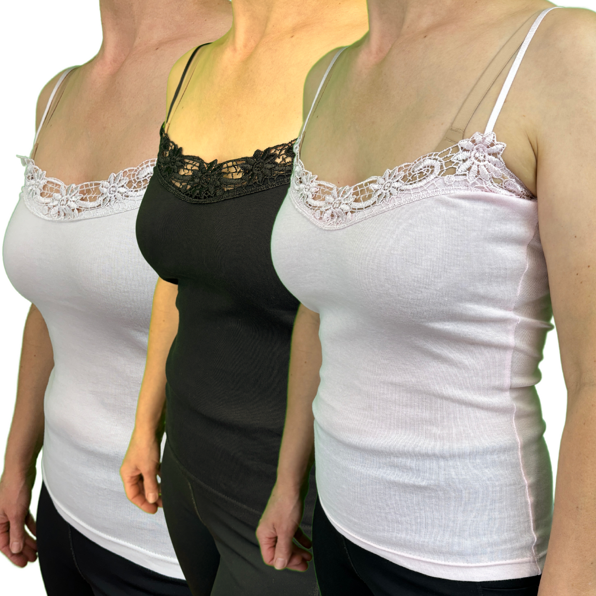 Womens Camisole Top Cami Strap Top Singlet Summer Basic Tank Shirt - Natural