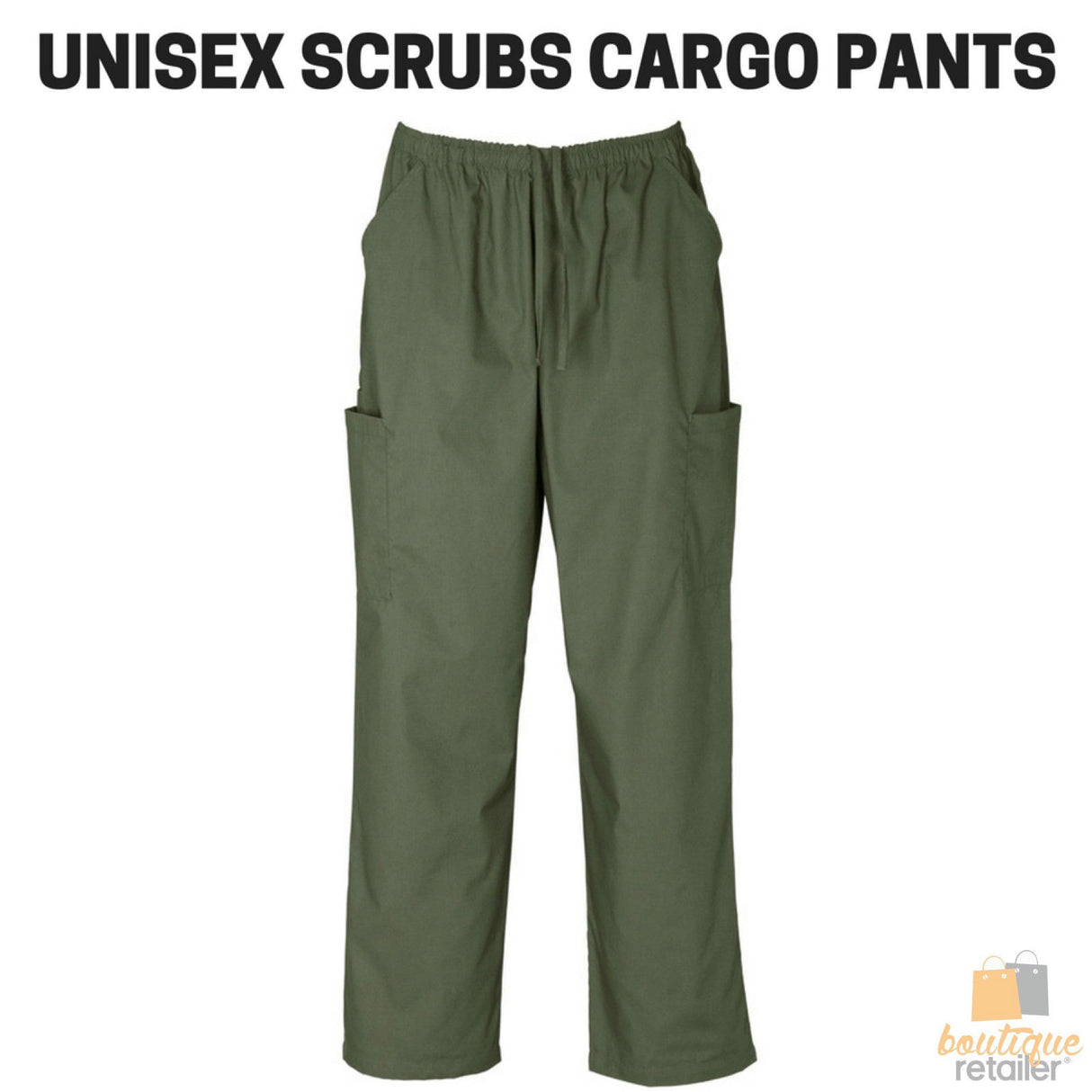 Unisex Classic SCRUBS CARGO PANTS Medical Nursing Vet Uniform Dental H10610 - Sage