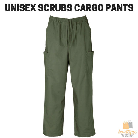 Unisex Classic SCRUBS CARGO PANTS Medical Nursing Vet Uniform Dental H10610 - Sage