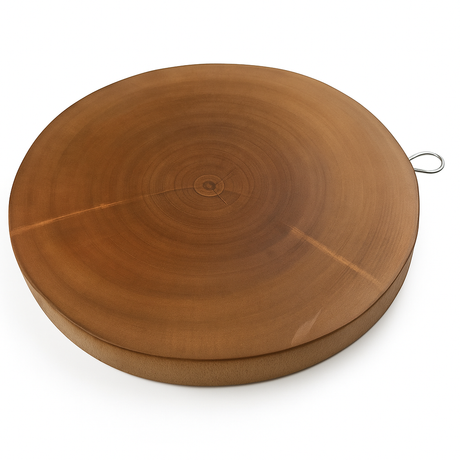 30cm Hard Wood Hygienic Round Cutting Wooden Chopping Board Natural Kitchen