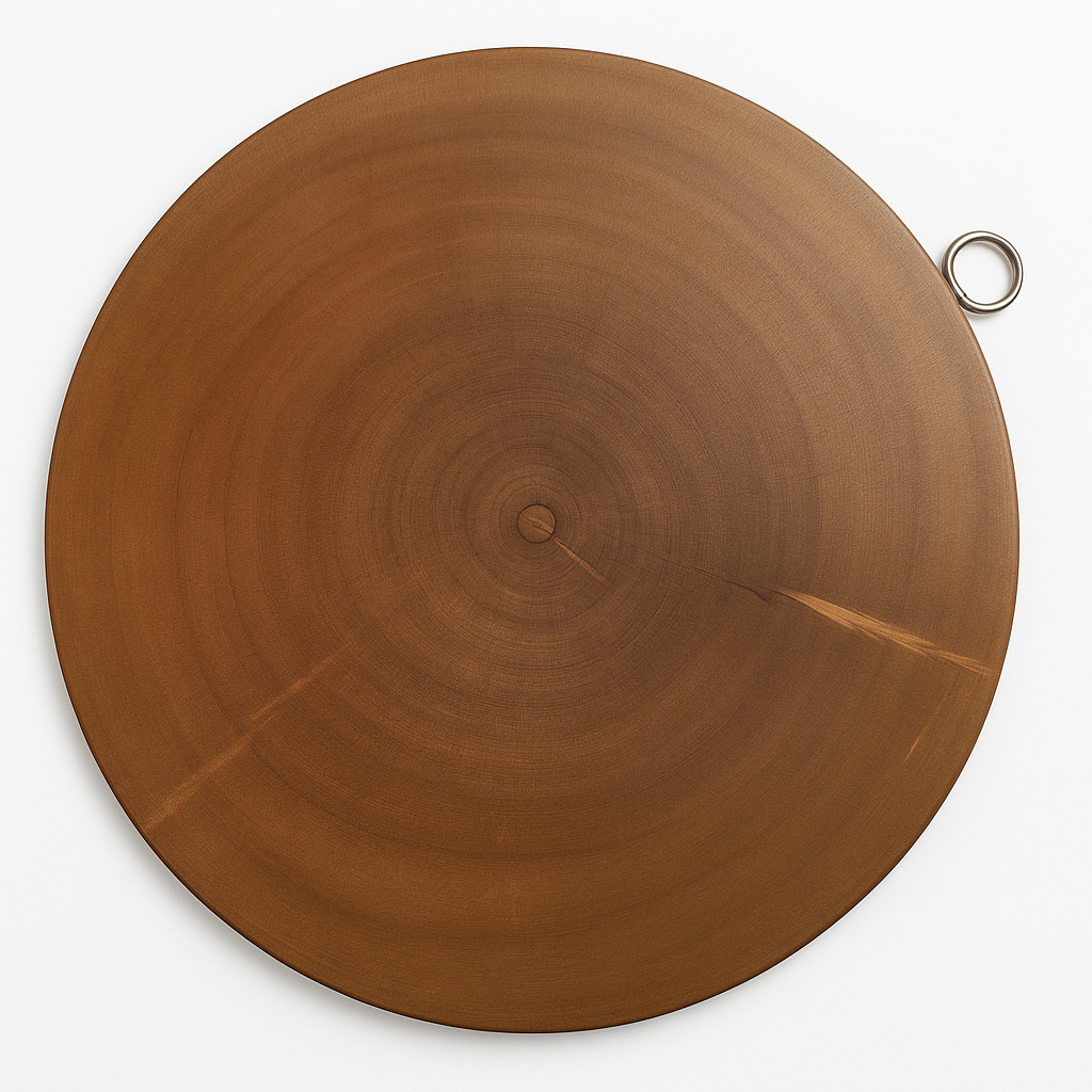 30cm Hard Wood Hygienic Round Cutting Wooden Chopping Board Natural Kitchen
