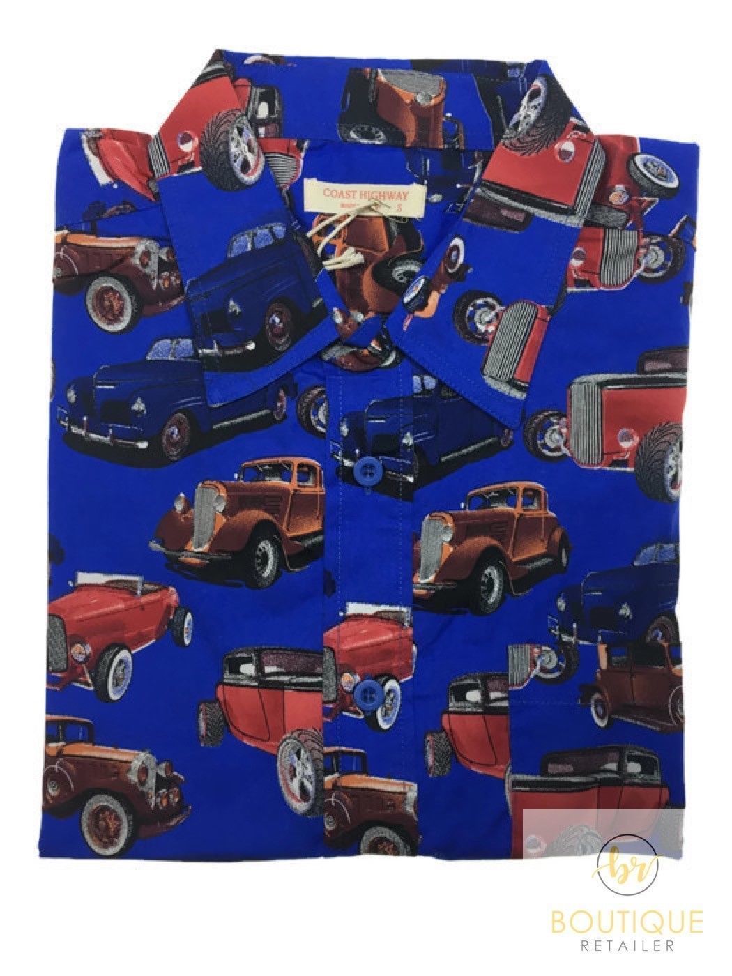 Mens Oahu Hawaiian Party Shirt Button Hippie Tops Short Sleeve Beach Holiday - Hibiscus Flower (1421)