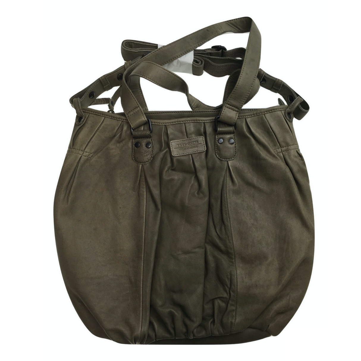 Premium Womens Leather Shoulder Bag Messenger Satchel Handbag Purse ITWB02 - Grey