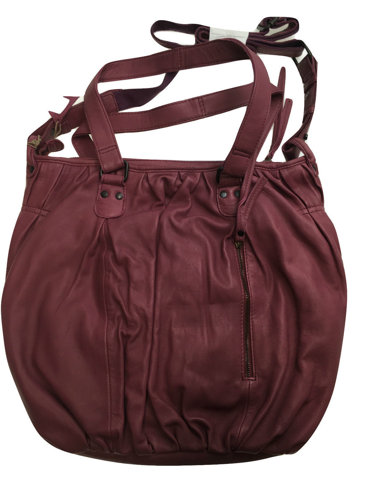 Premium Womens Leather Shoulder Bag Messenger Satchel Handbag Purse ITWB02 - Pink