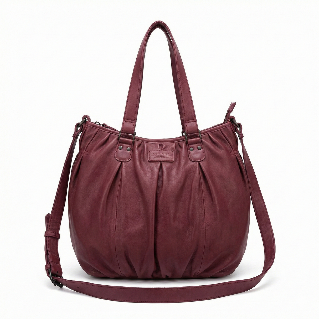 Premium Womens Leather Shoulder Bag Messenger Satchel Handbag Purse ITWB02 - Pink