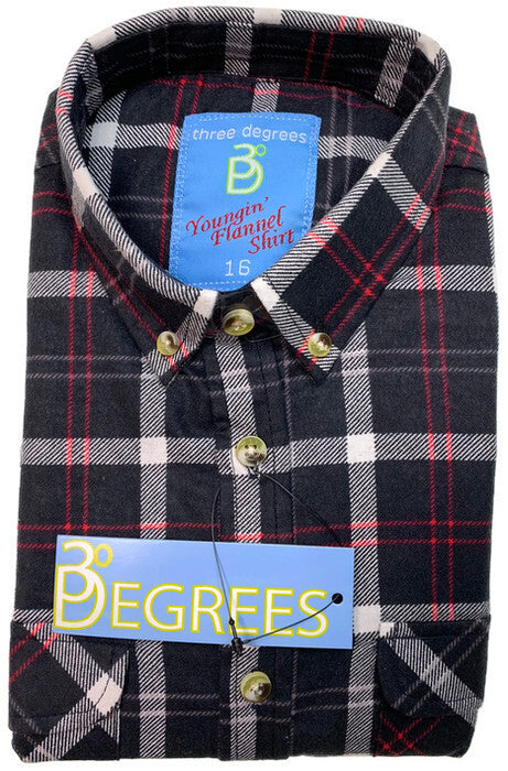 KIDS FLANNELETTE SHIRT Boys Childrens Classic Vintage Flannel Flannie