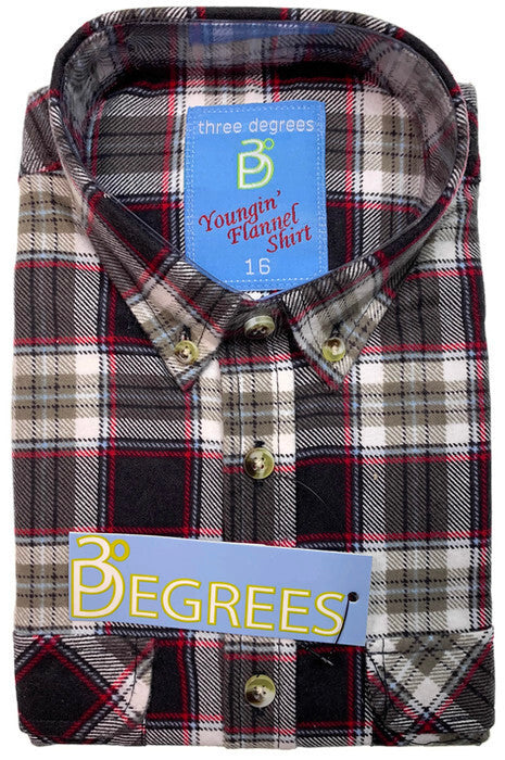 KIDS FLANNELETTE SHIRT Boys Childrens Classic Vintage Flannel Flannie