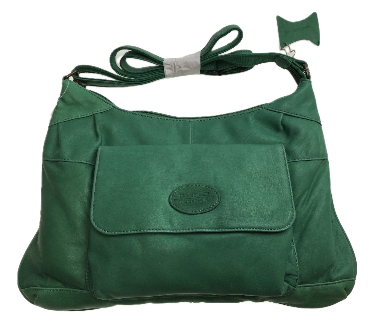 Premium Womens Leather Shoulder Bag Messenger Satchel Handbag Purse Travel - Green