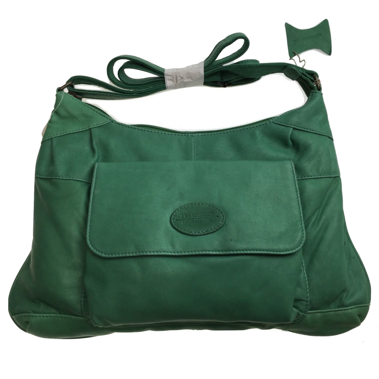 Premium Womens Leather Shoulder Bag Messenger Satchel Handbag Purse Travel - Green