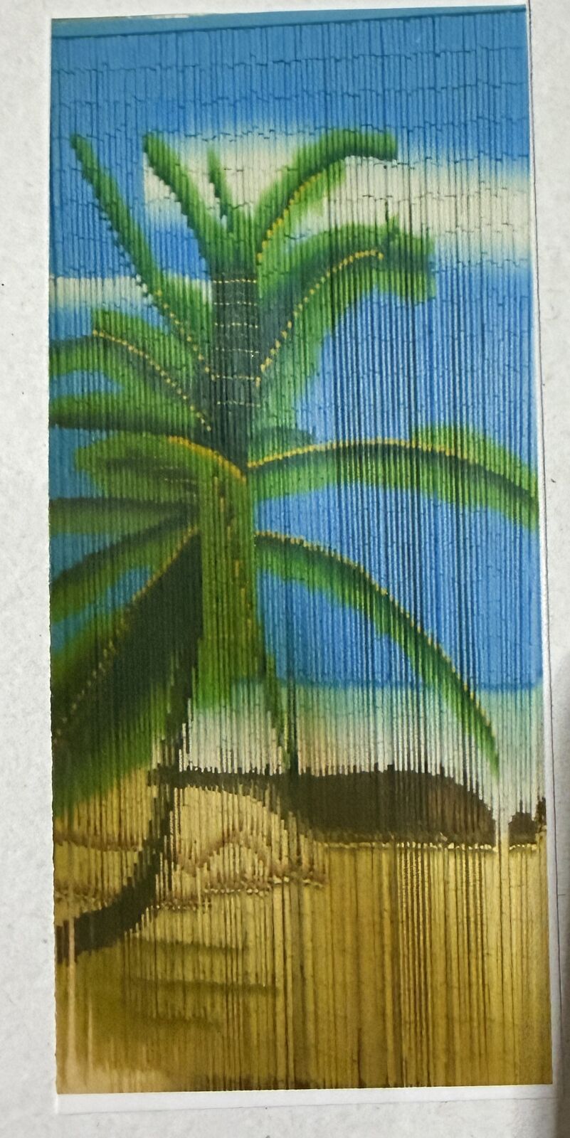 Deluxe Handmade Bamboo Door Curtain PALM Room Divider Strands 90cm x 200cm