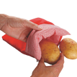 PERFECT POTATO Microwave Baked Cooking Bag Reusable Washable Corn Cooker 4 min