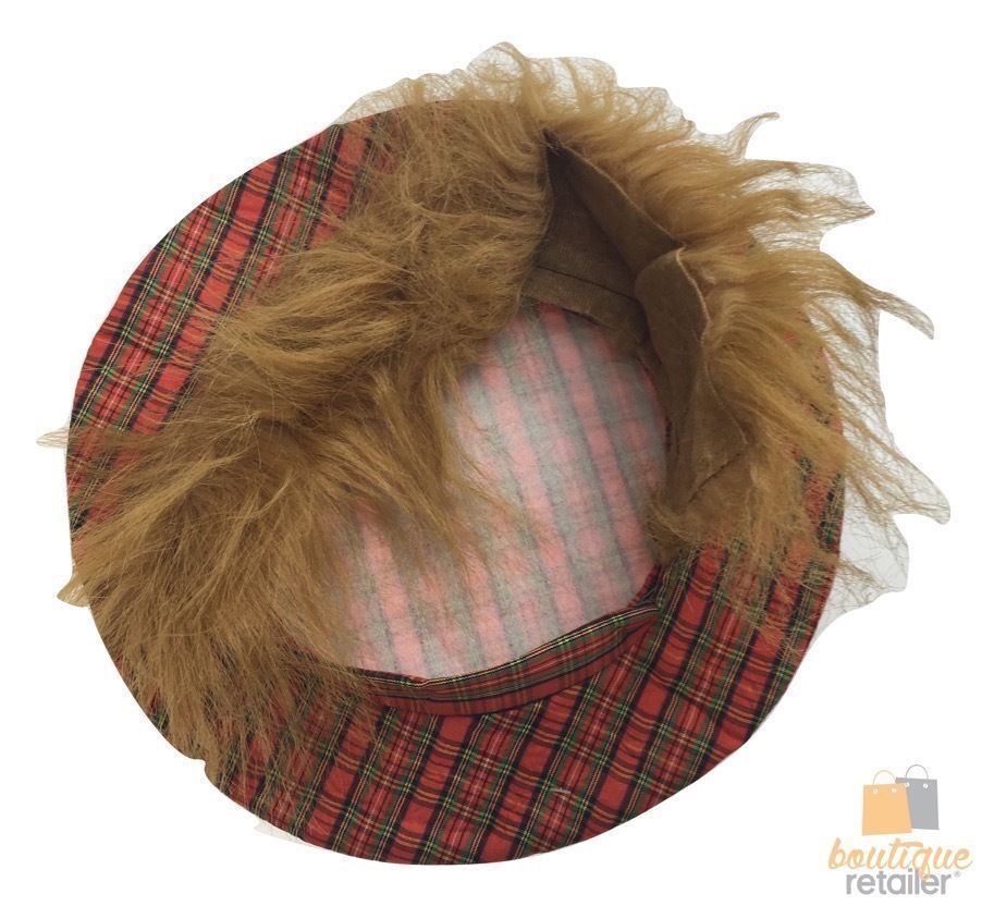 Scottish Tam O'Shanter Hat - Tartan Costume (Halloween & Fancy Dress)