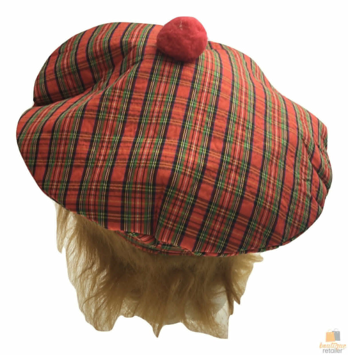 Scottish Tam O'Shanter Hat - Tartan Costume (Halloween & Fancy Dress)