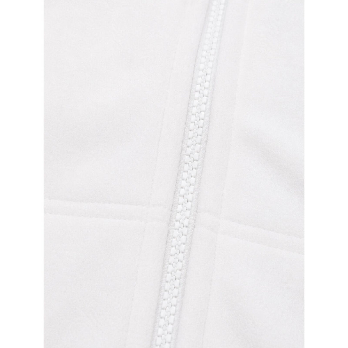 Mens White Polar Fleece Vest - Thick Casual Warm Winter Fleecy Jacket