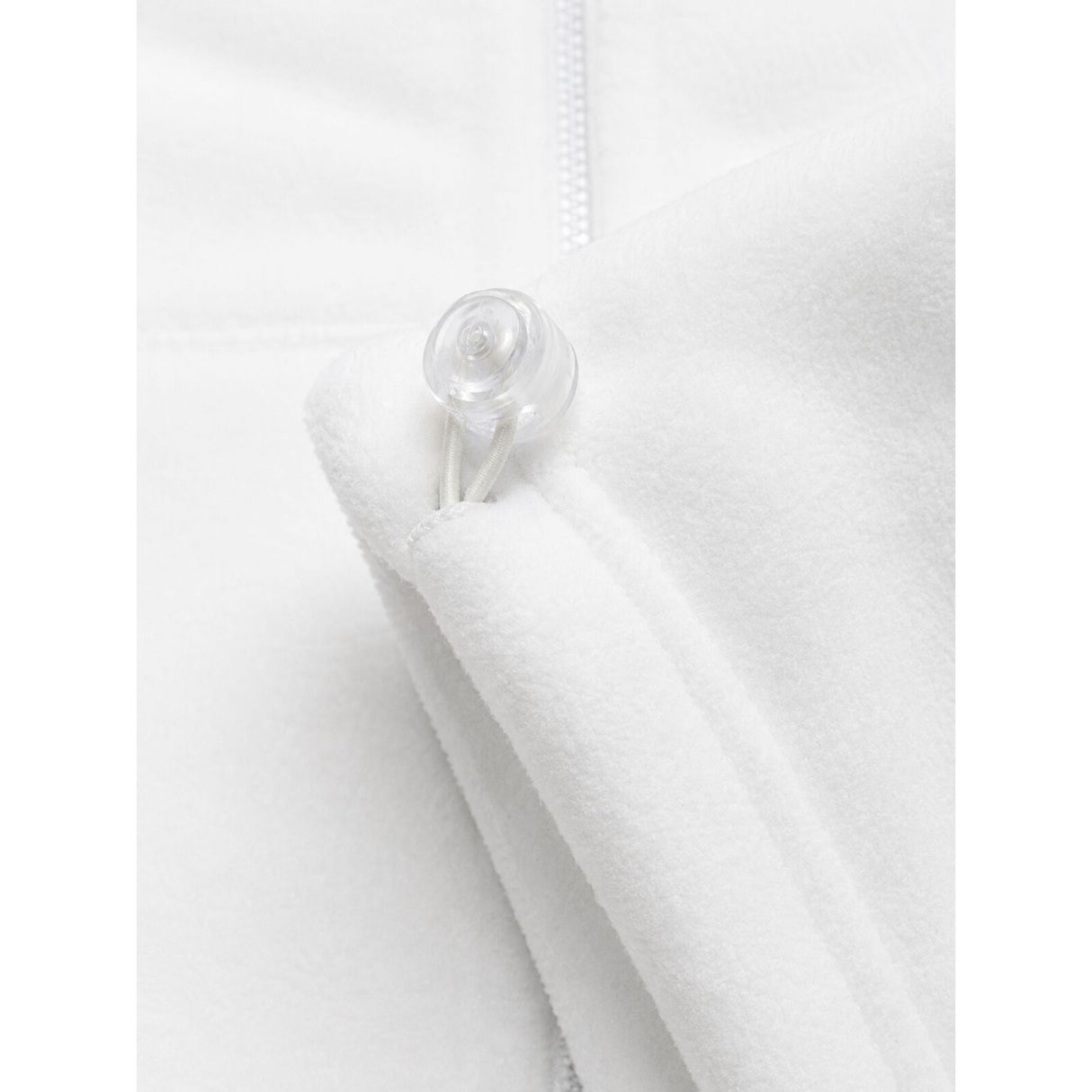 Mens White Polar Fleece Vest - Thick Casual Warm Winter Fleecy Jacket