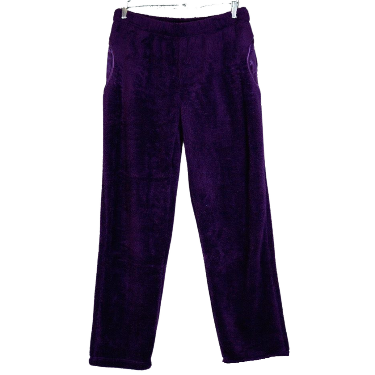 Womens TRACK PANTS Coral Fleece Fur Ultra Comfy Pyjamas Pajama Sleepwear Bottoms - Sapphire Blue