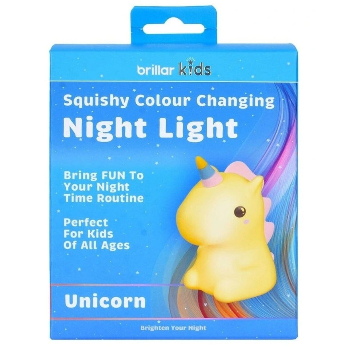Brillar Unicorn Kids Night Light (Cute Squishy Colour Changing)